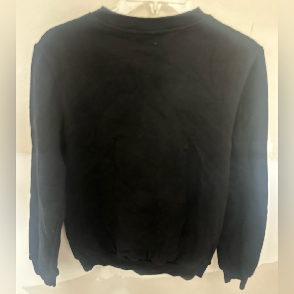 Lola + The Boys Black Sweatshirt with Vibrant Rainbow - Picture 7 of 8